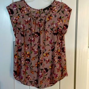 Alice Blue - Size M - Dusty pink with purple floral print